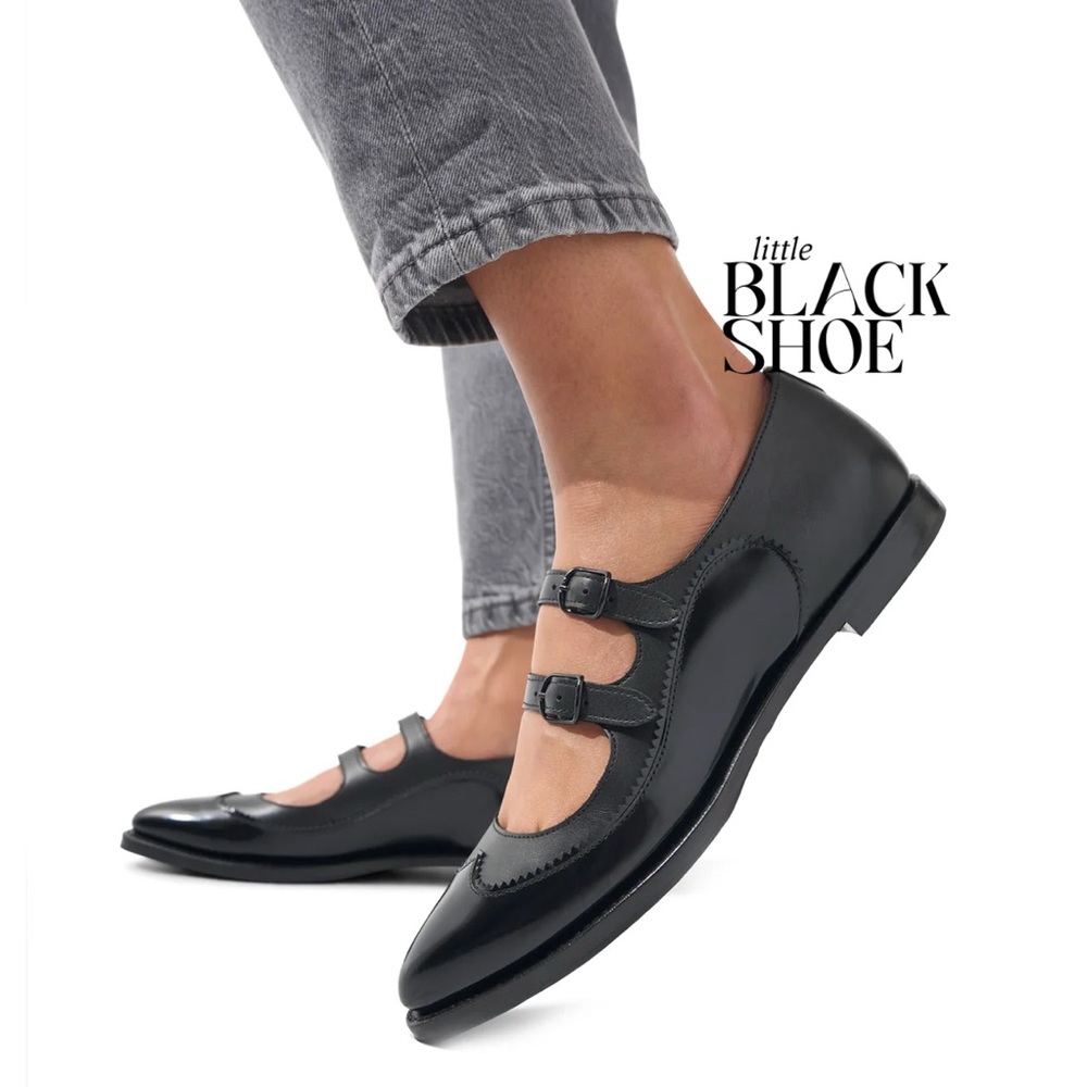 Miss Margo Mary Jane - Women's Double Strap Flats leather authentic
